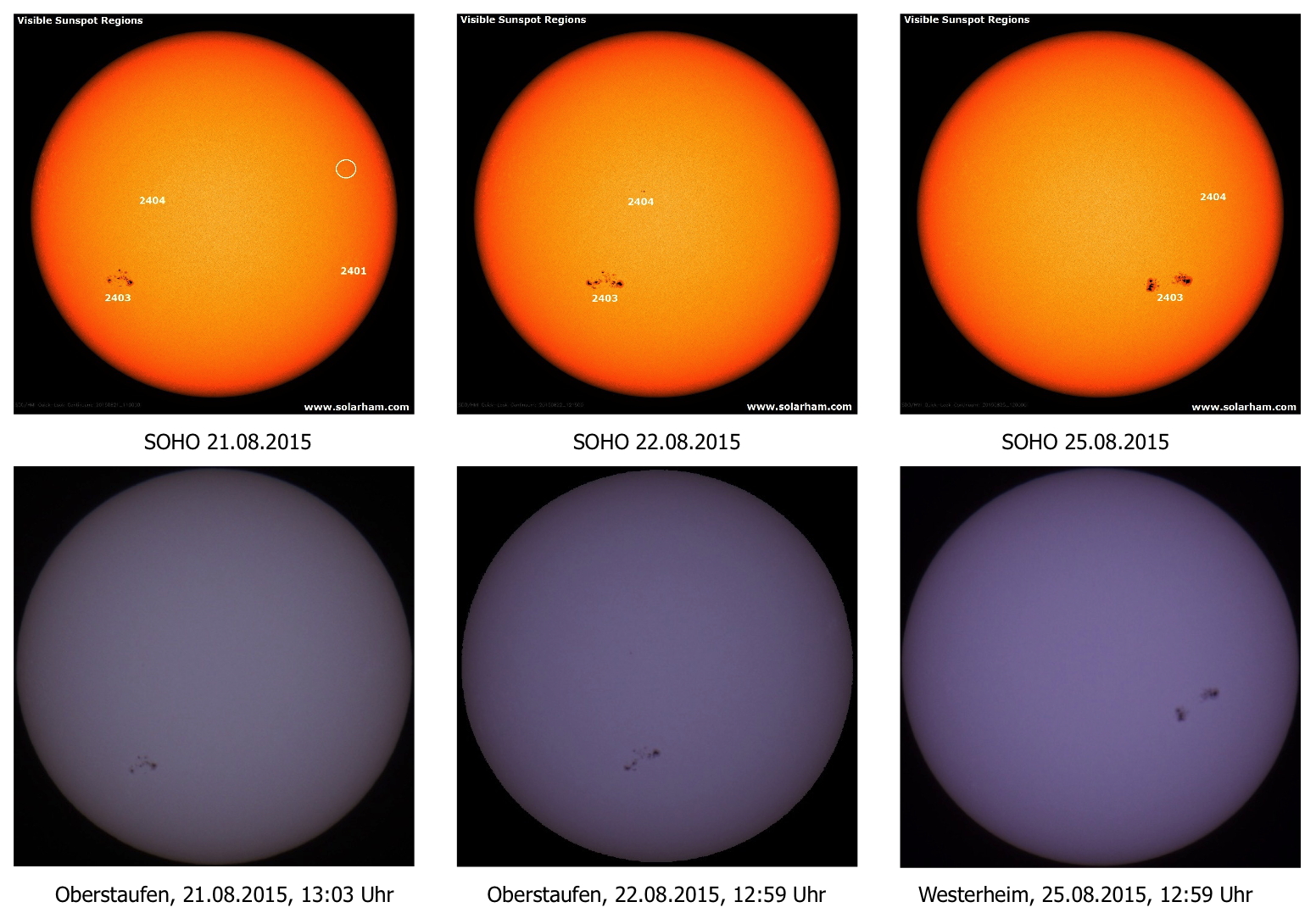 sunspots august2015